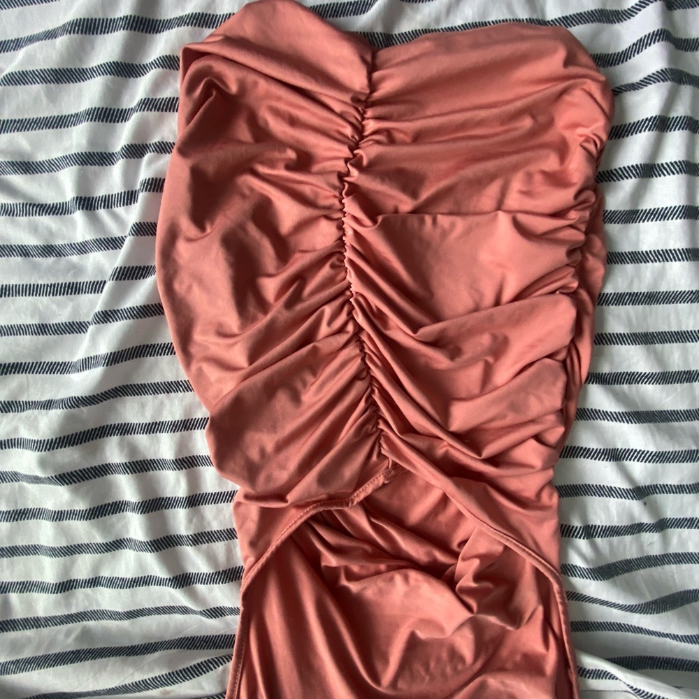 Pink/Coral backless dress
